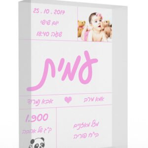 תעודת זהות לתינוק בעיצוב אישי