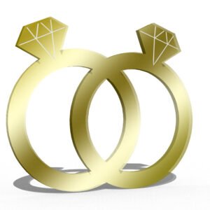 קישוט לחתונות - פרספקס מראה