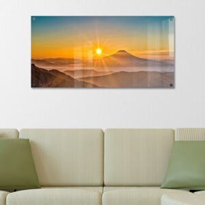 הדפסה על זכוכית - זריחה