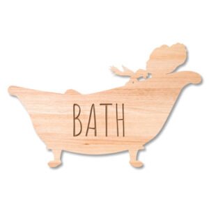 שלט לאמבטיה